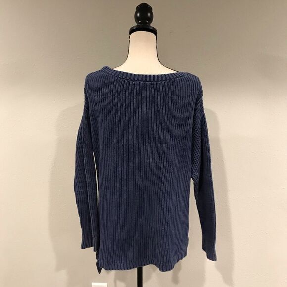 Maurices denim color Long sleeve asymmetrical sweater - Picture 6 of 10